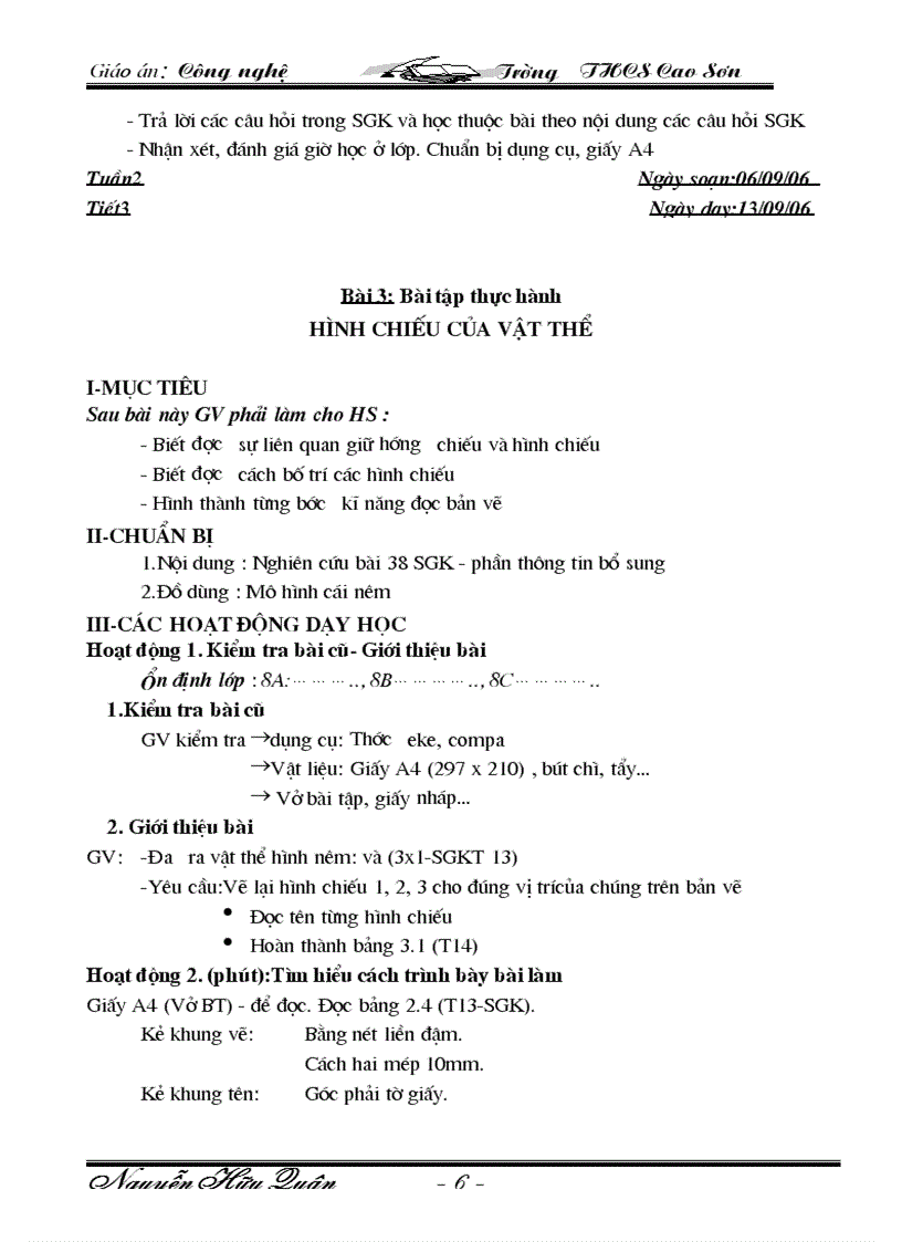 image for page Giáo an Công Nghê 09 10 Trọn bộ