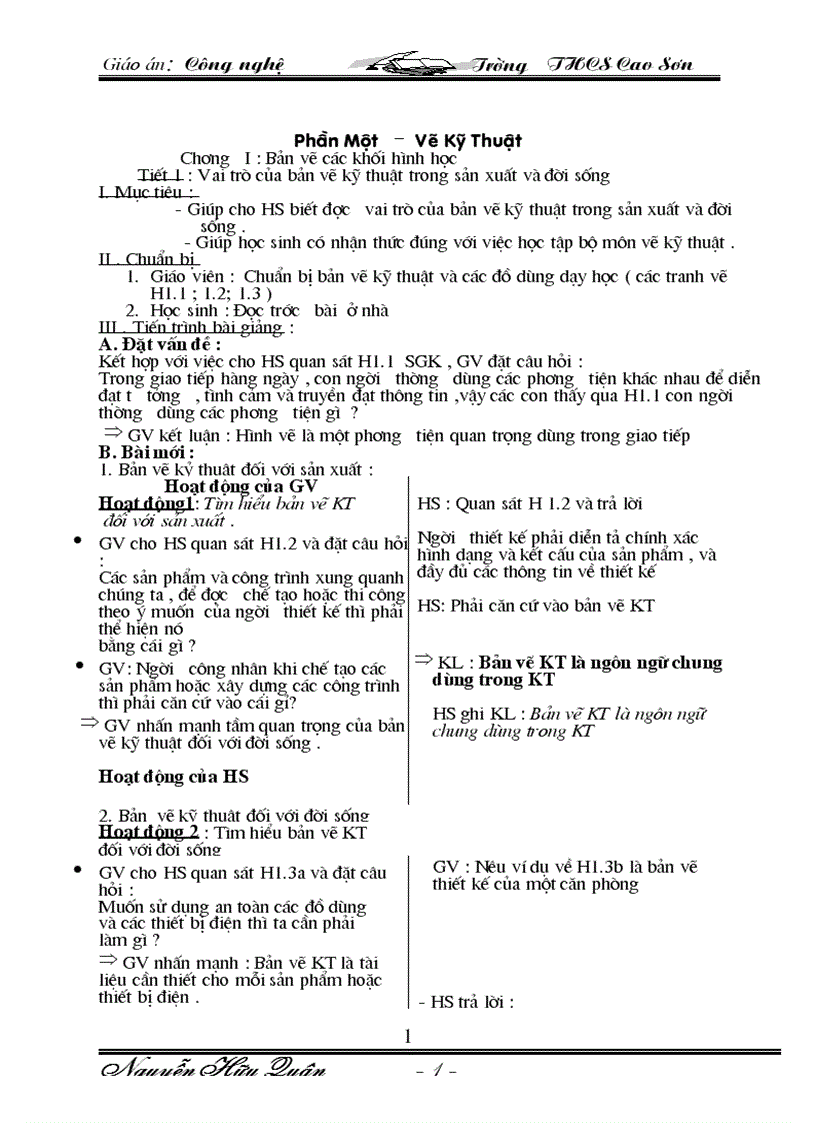 image for page Giáo an Công Nghê 8 09 10 Trọn bộ