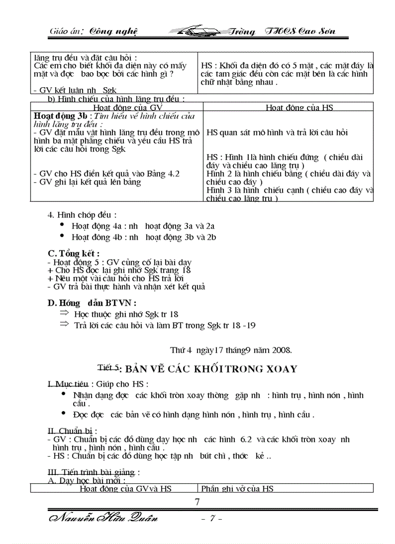 image for page Giáo an Công Nghê 8 09 10 Trọn bộ