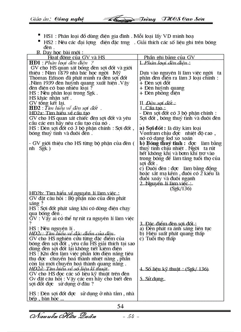 image for page Giáo an Công Nghê 8 09 10 Trọn bộ