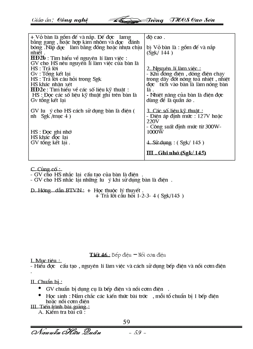 image for page Giáo an Công Nghê 8 09 10 Trọn bộ