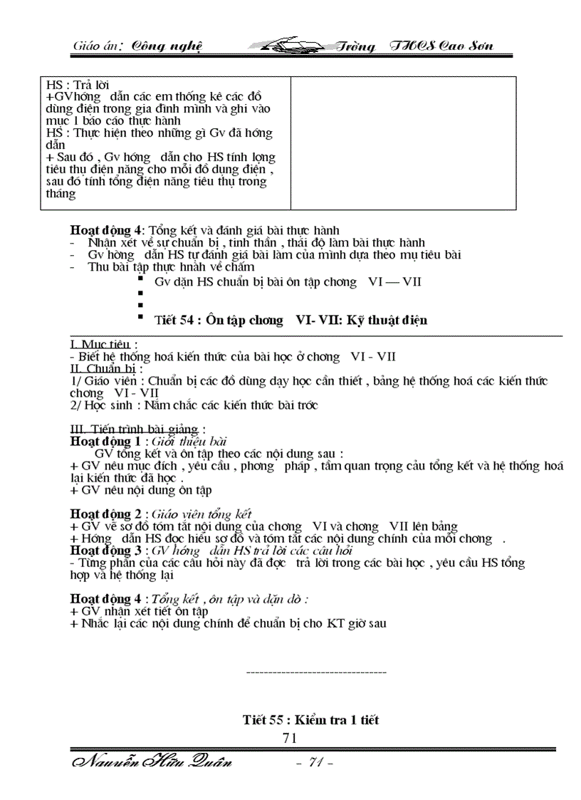 image for page Giáo an Công Nghê 8 09 10 Trọn bộ