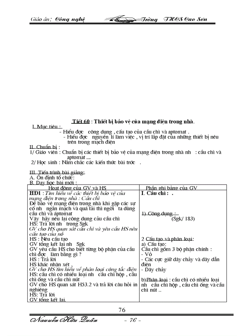 image for page Giáo an Công Nghê 8 09 10 Trọn bộ