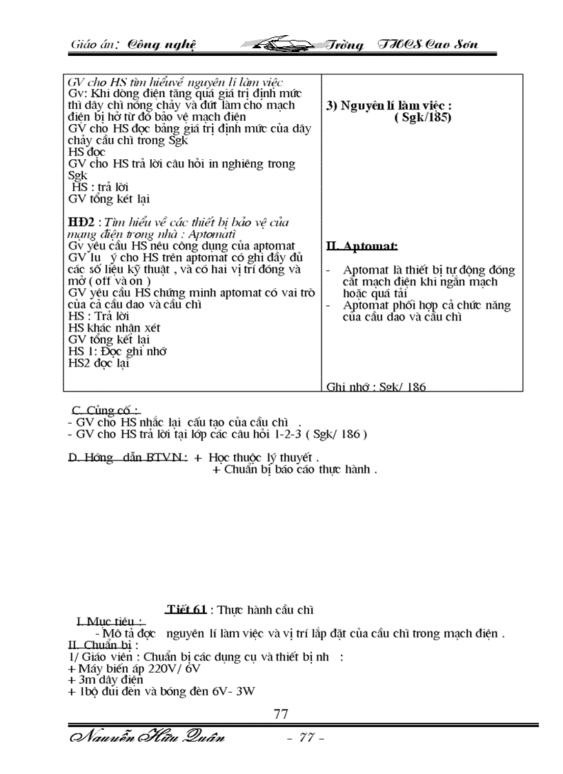 image for page Giáo an Công Nghê 8 09 10 Trọn bộ