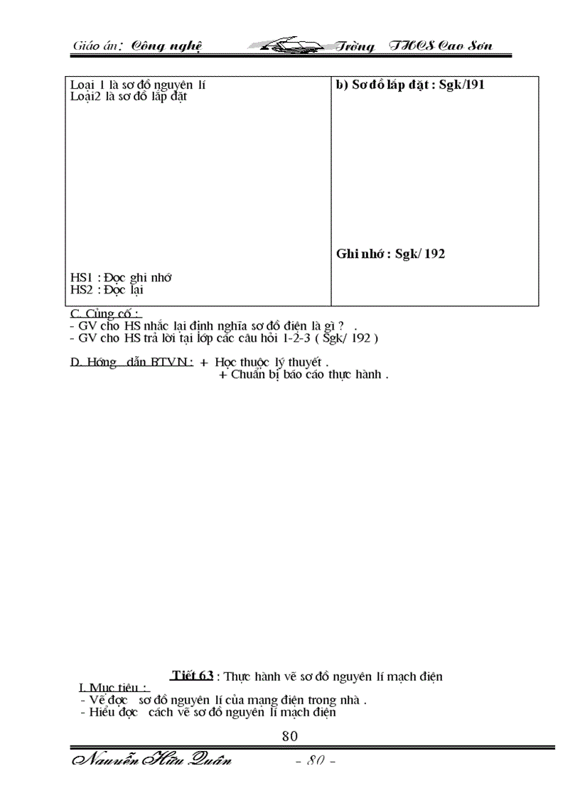 image for page Giáo an Công Nghê 8 09 10 Trọn bộ