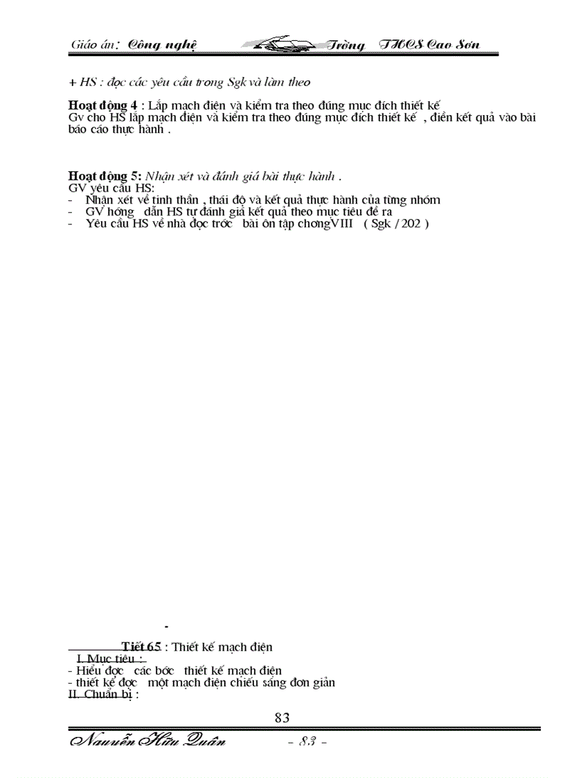 image for page Giáo an Công Nghê 8 09 10 Trọn bộ