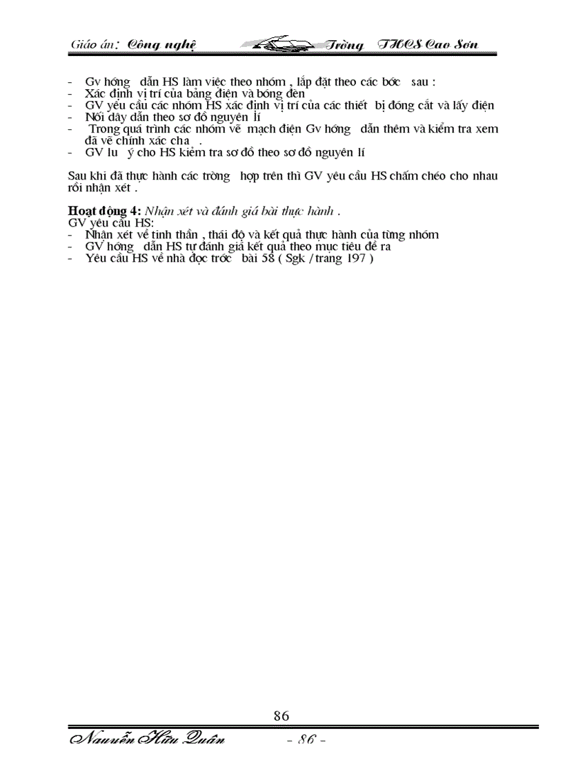 image for page Giáo an Công Nghê 8 09 10 Trọn bộ