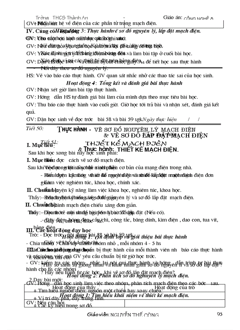 image for page Giáo án công nghệ 8 09 10 Đẹp