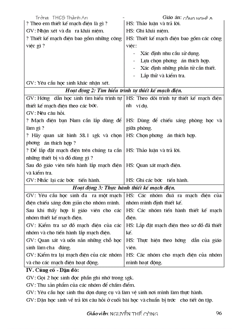 image for page Giáo án công nghệ 8 09 10 Đẹp