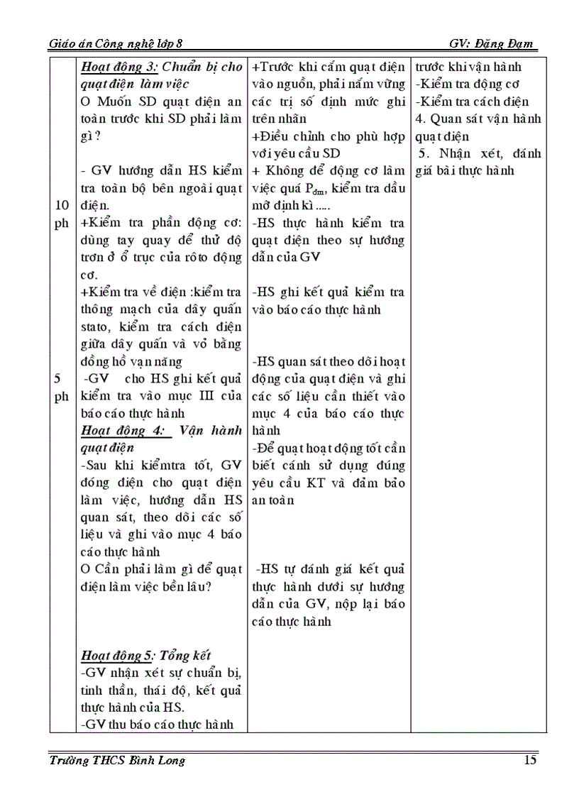 image for page Giáo án công nghệ 8 3 cột Phần điện 08 09