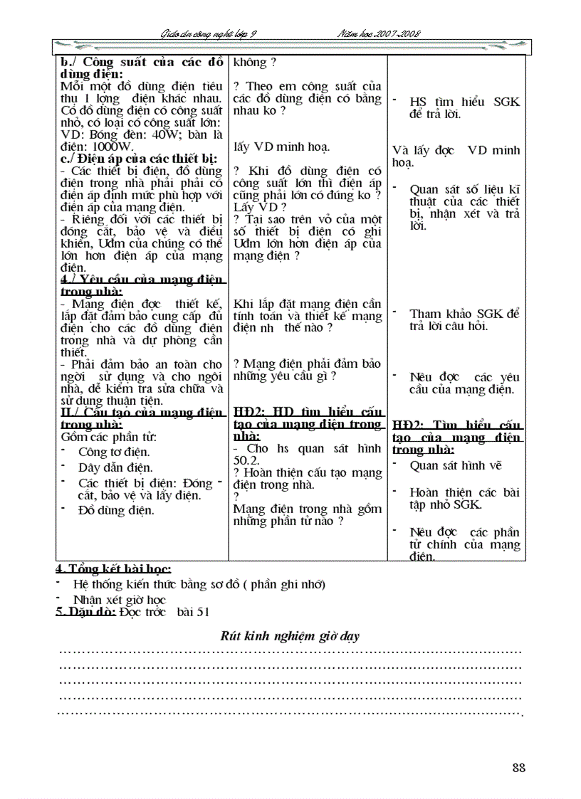 image for page Giao an Cong nghe 8 3 cot rar hay