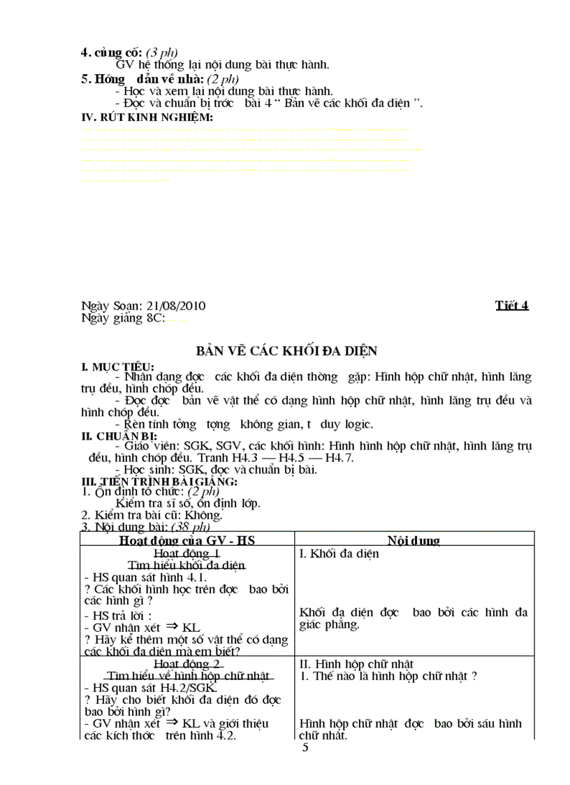 image for page Giáo án Công Nghệ 8 Chuẩn KT