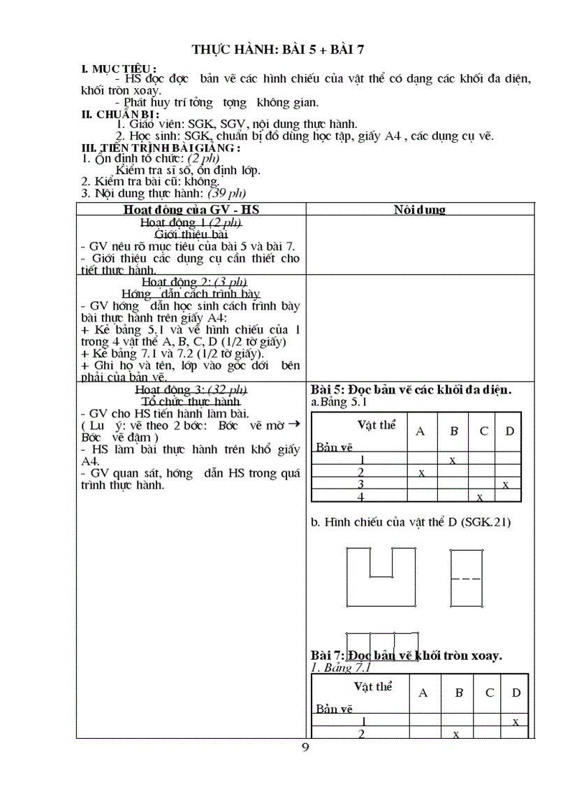image for page Giáo án Công Nghệ 8 Chuẩn KT