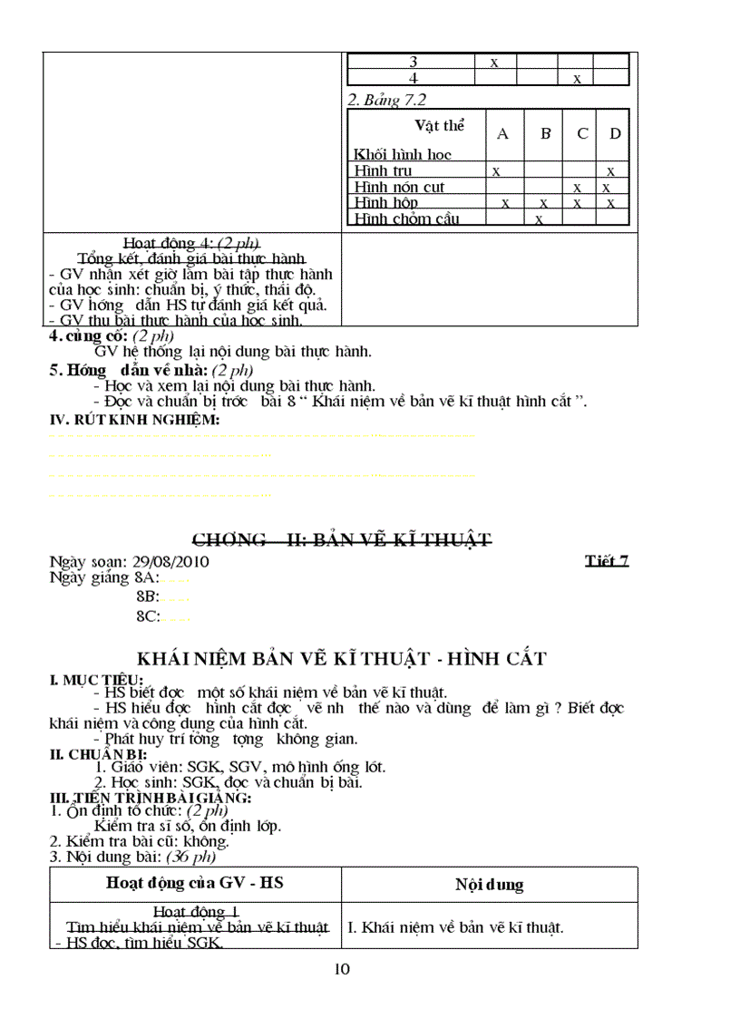 image for page Giáo án Công Nghệ 8 Chuẩn KT