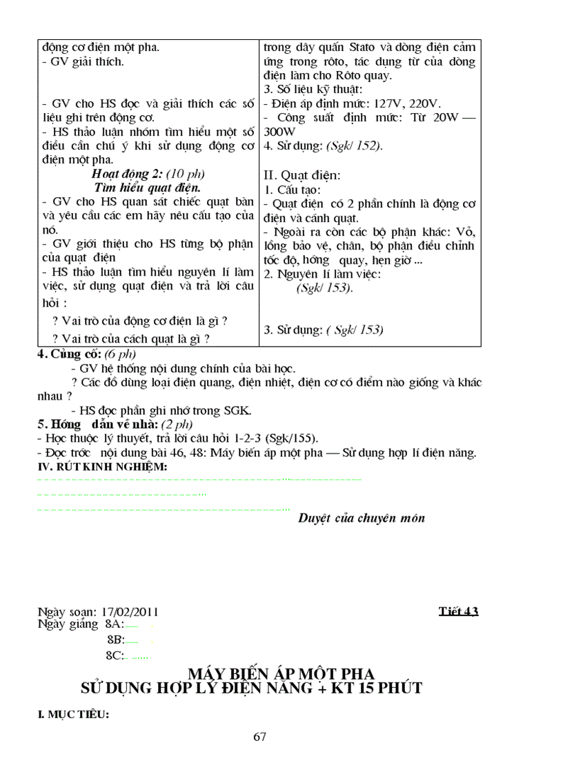 image for page Giáo án Công Nghệ 8 Chuẩn KT