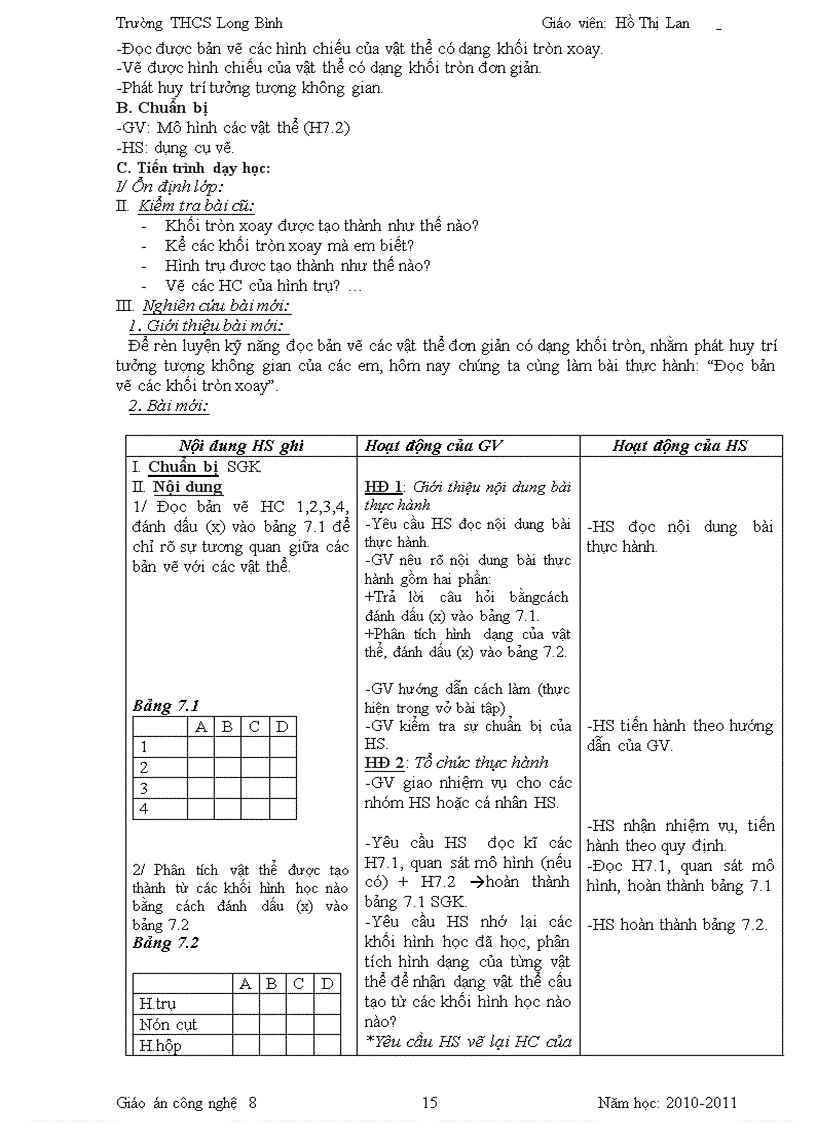 image for page Giáo án công nghệ 8 chuẩn KTKN Năm 2011