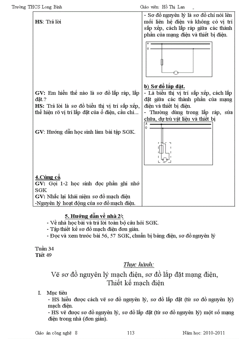 image for page Giáo án công nghệ 8 chuẩn KTKN Năm 2011