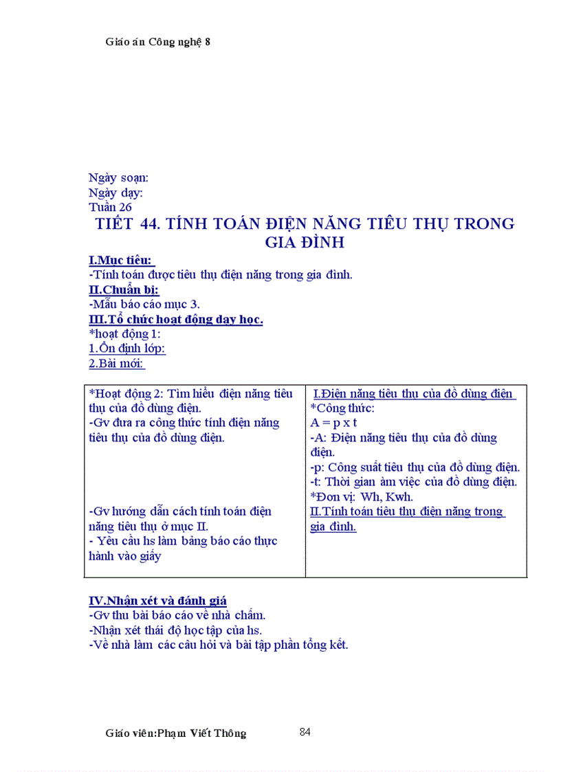 image for page Giao an cong nghe 8 da chinh sua cuc hay