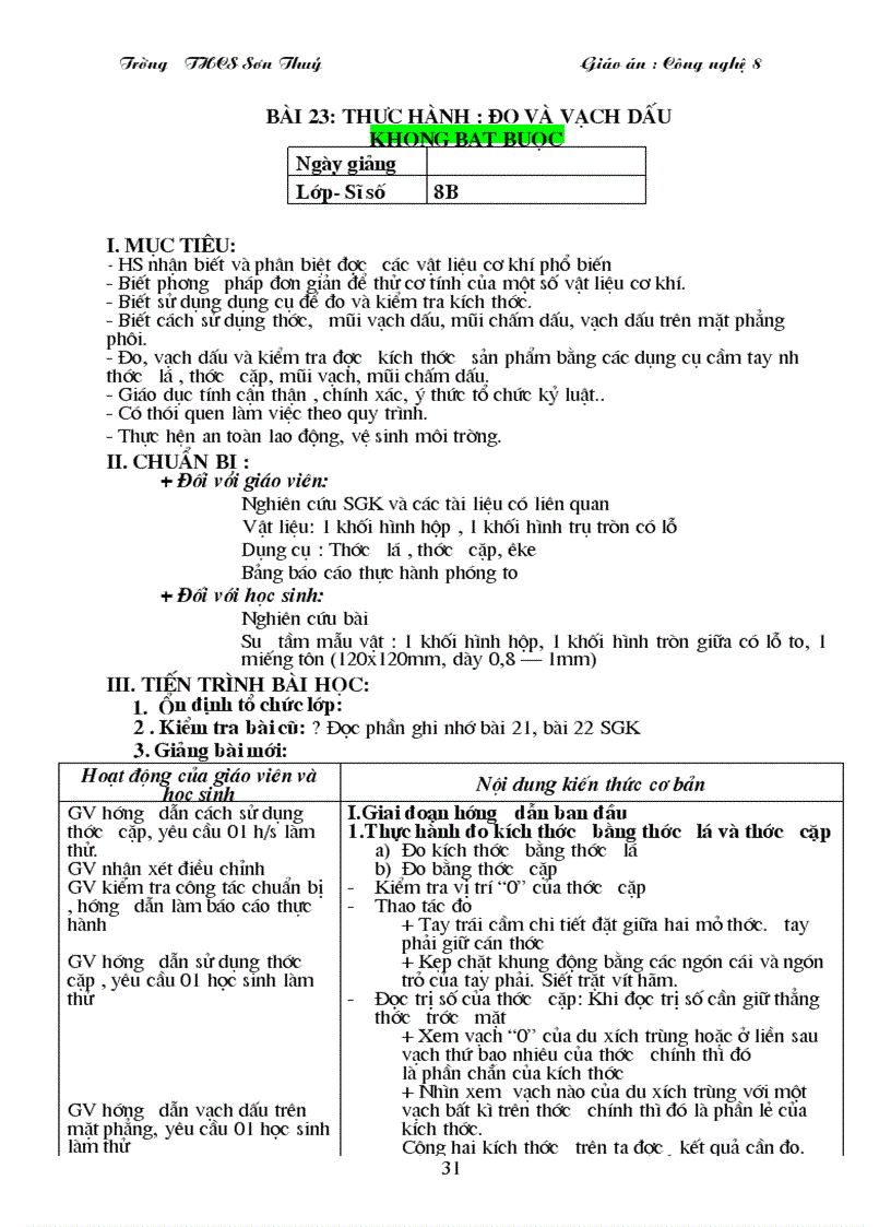 image for page Giao an cong nghe 8 giam tai 2011 2012