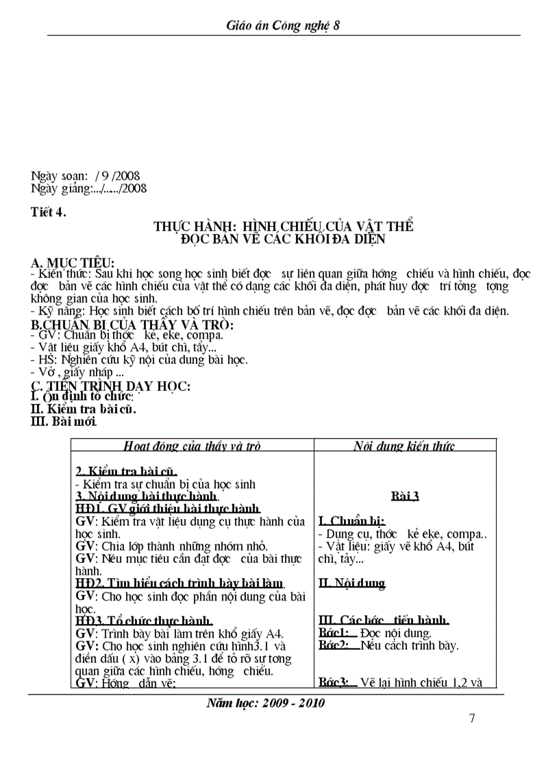 image for page Giao an cong nghe 8 hay