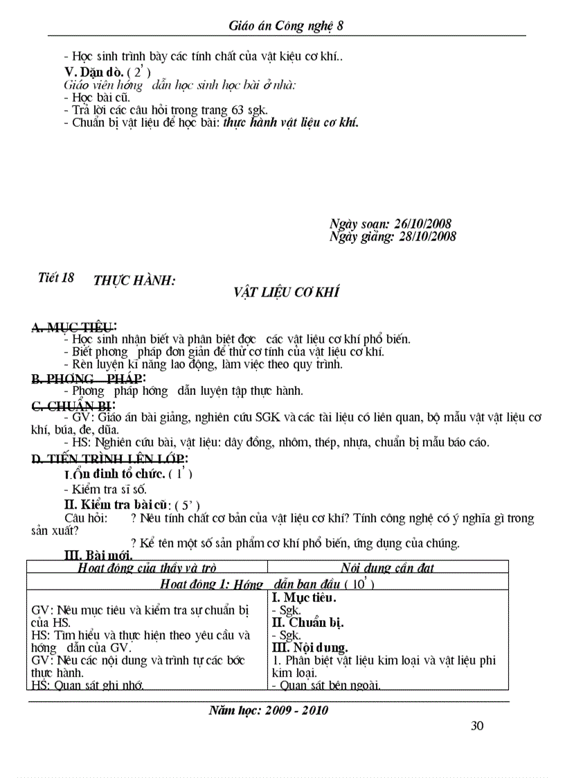 image for page Giao an cong nghe 8 hay