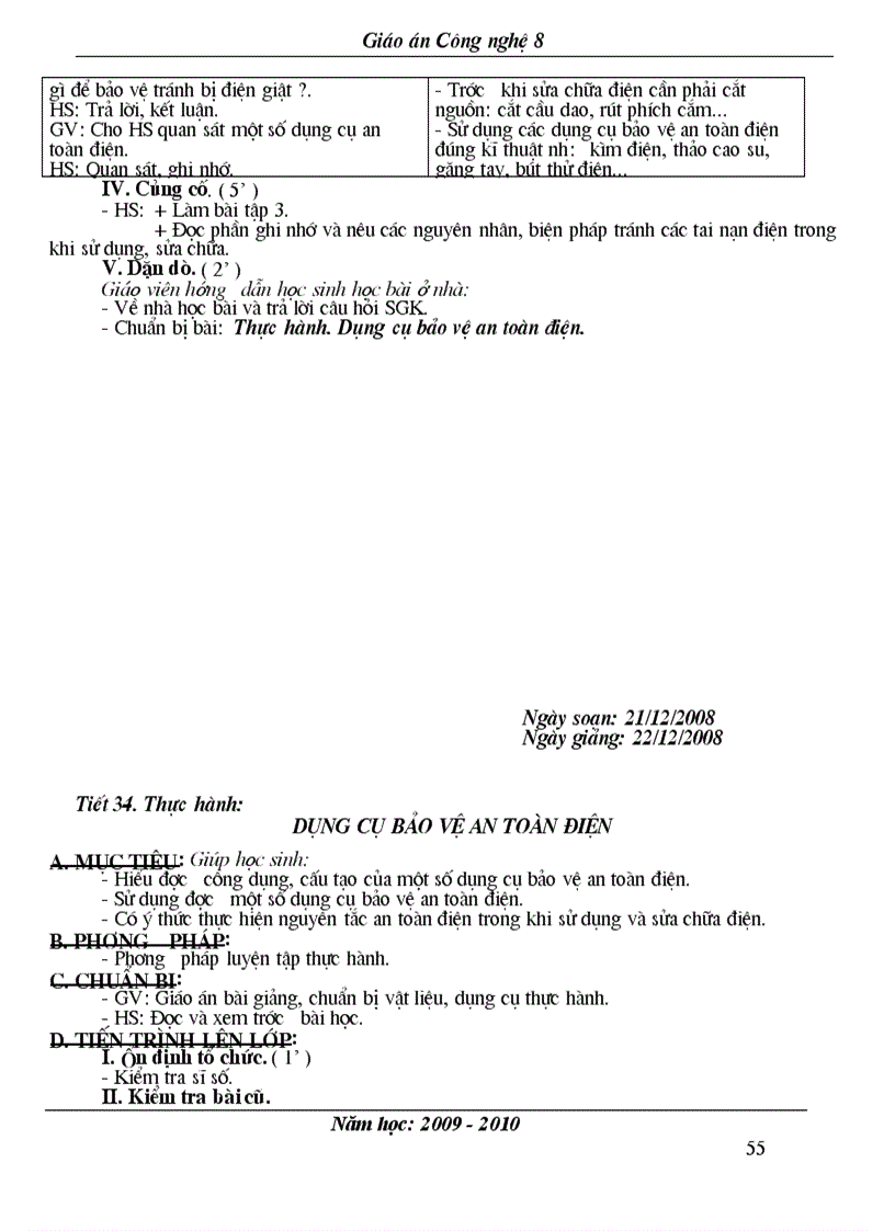 image for page Giao an cong nghe 8 hay