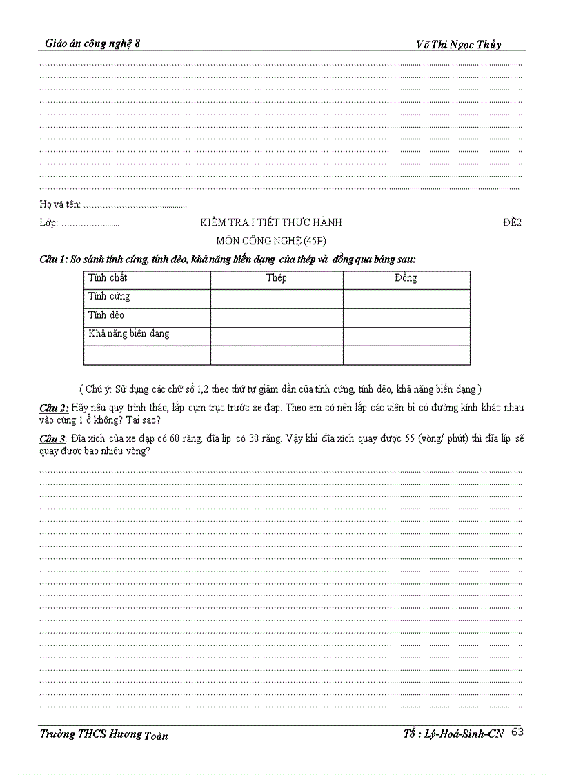 image for page Giáo án Công nghệ 8 HK1 CKTKN