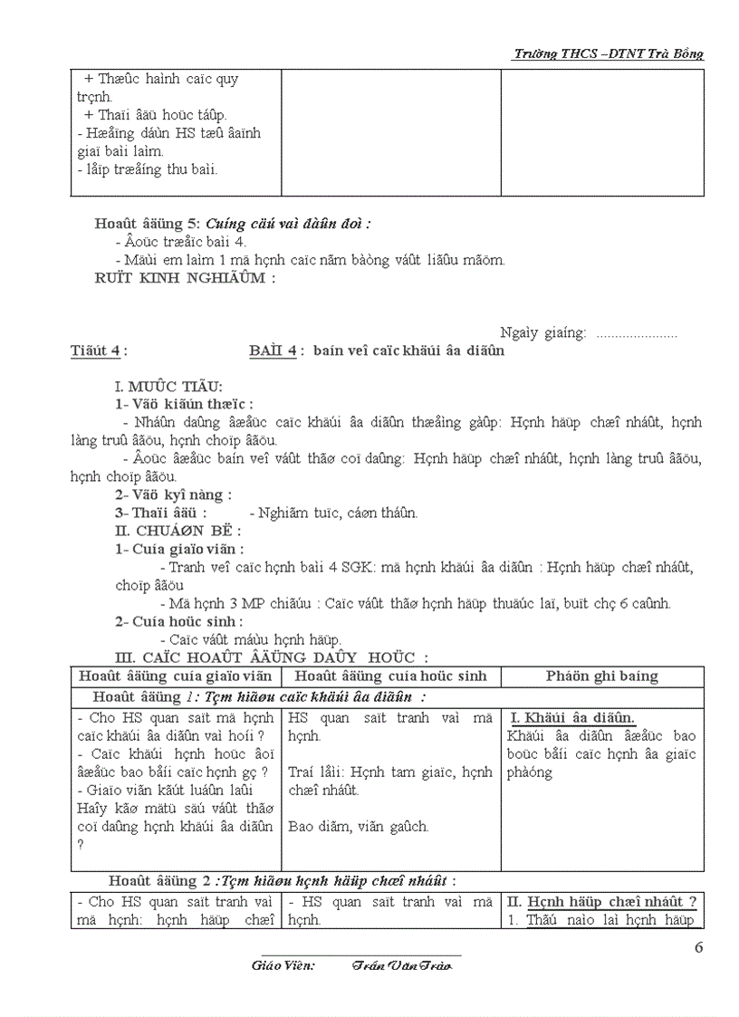 image for page Giáo án Công nghệ 8 năm 08 09