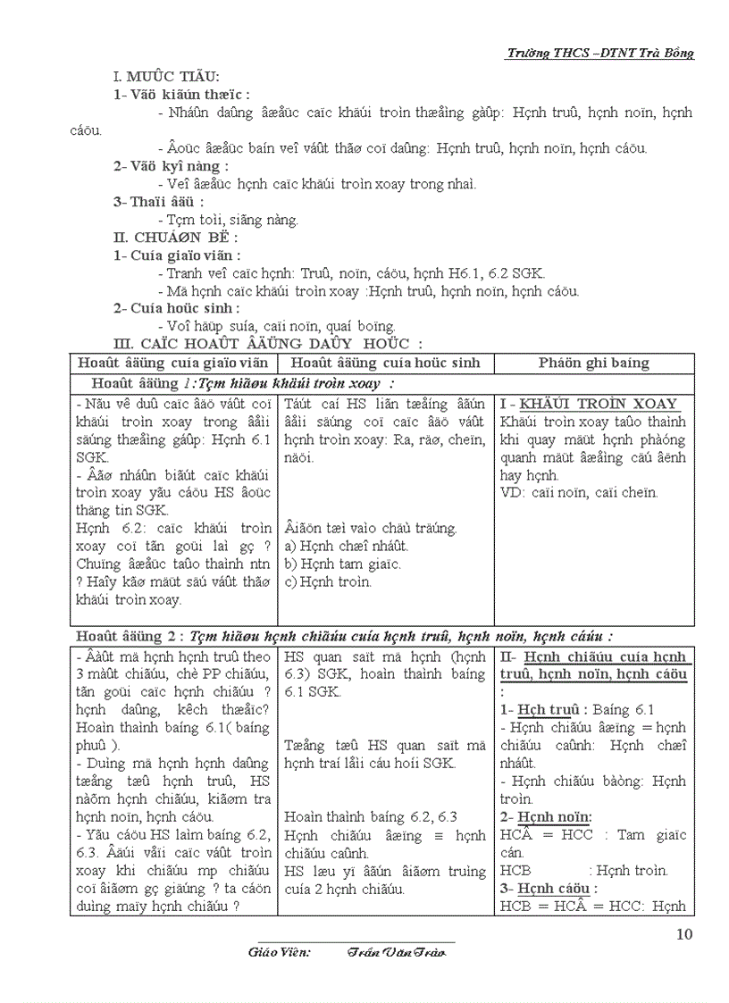 image for page Giáo án Công nghệ 8 năm 08 09