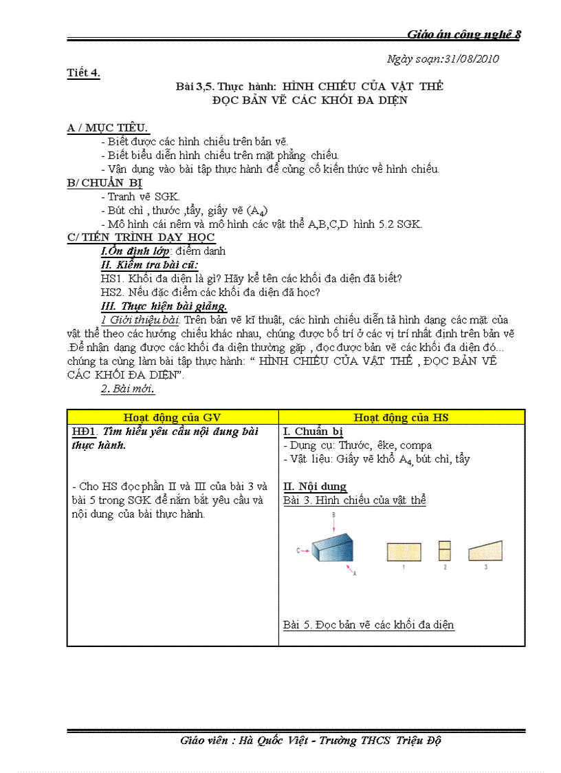 image for page Giáo án công nghệ 8 năm học 2010 2011