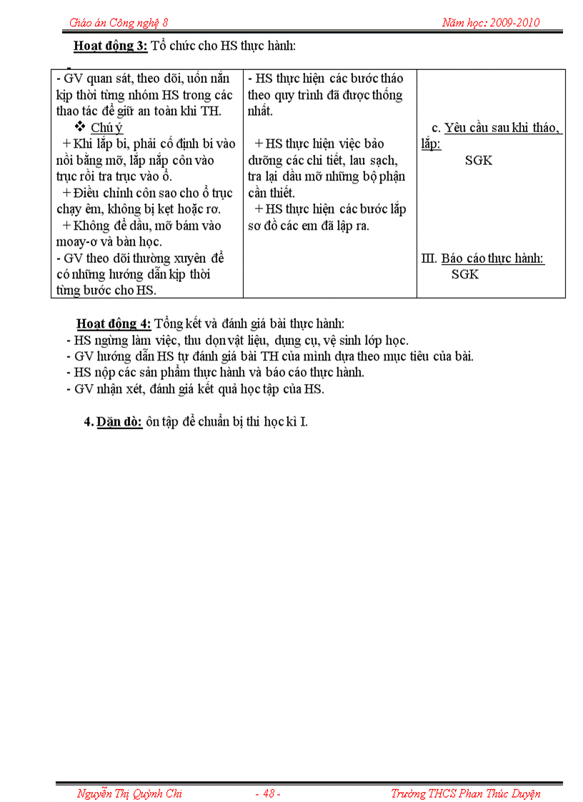 image for page Giáo án Công nghệ 8 tiết 21 27