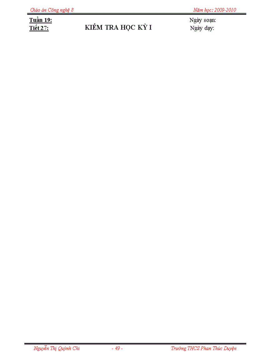 image for page Giáo án Công nghệ 8 tiết 21 27