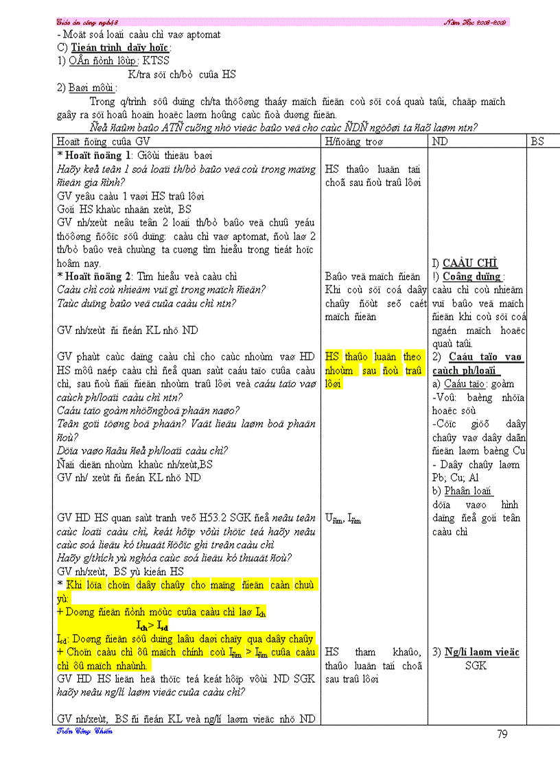 image for page Giáo án công nghệ 8 trọn bộ 08 09