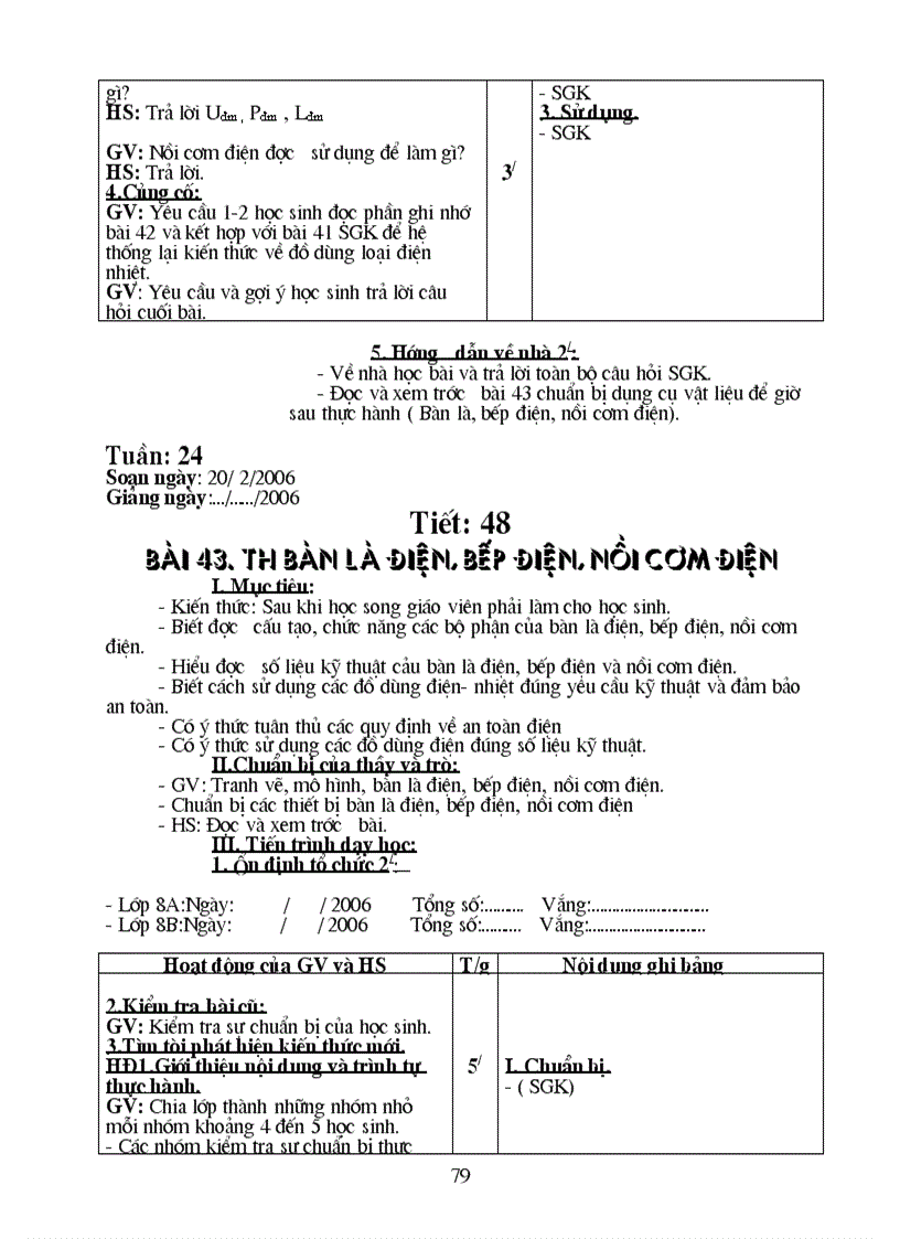 image for page Giáo án Công nghệ L8 CN cực hay