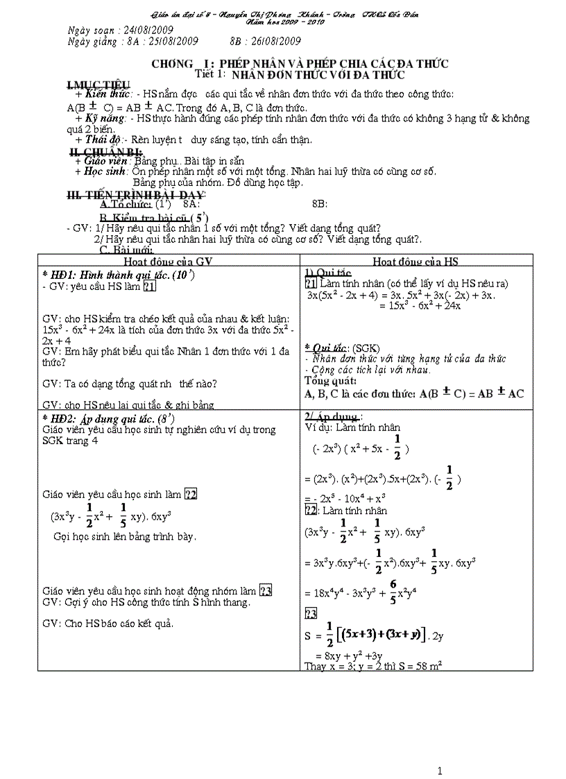 image for page Giao an Dai 8