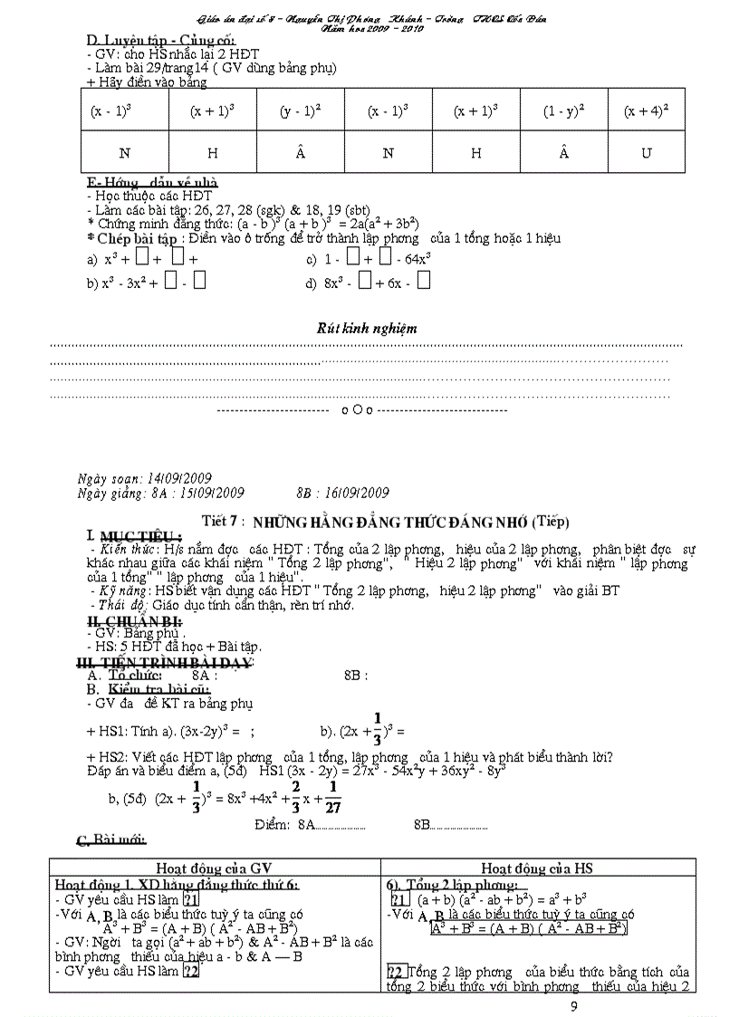 image for page Giao an Dai 8