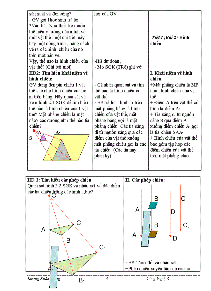 Giáo án đầy đủ Công nghệ 8