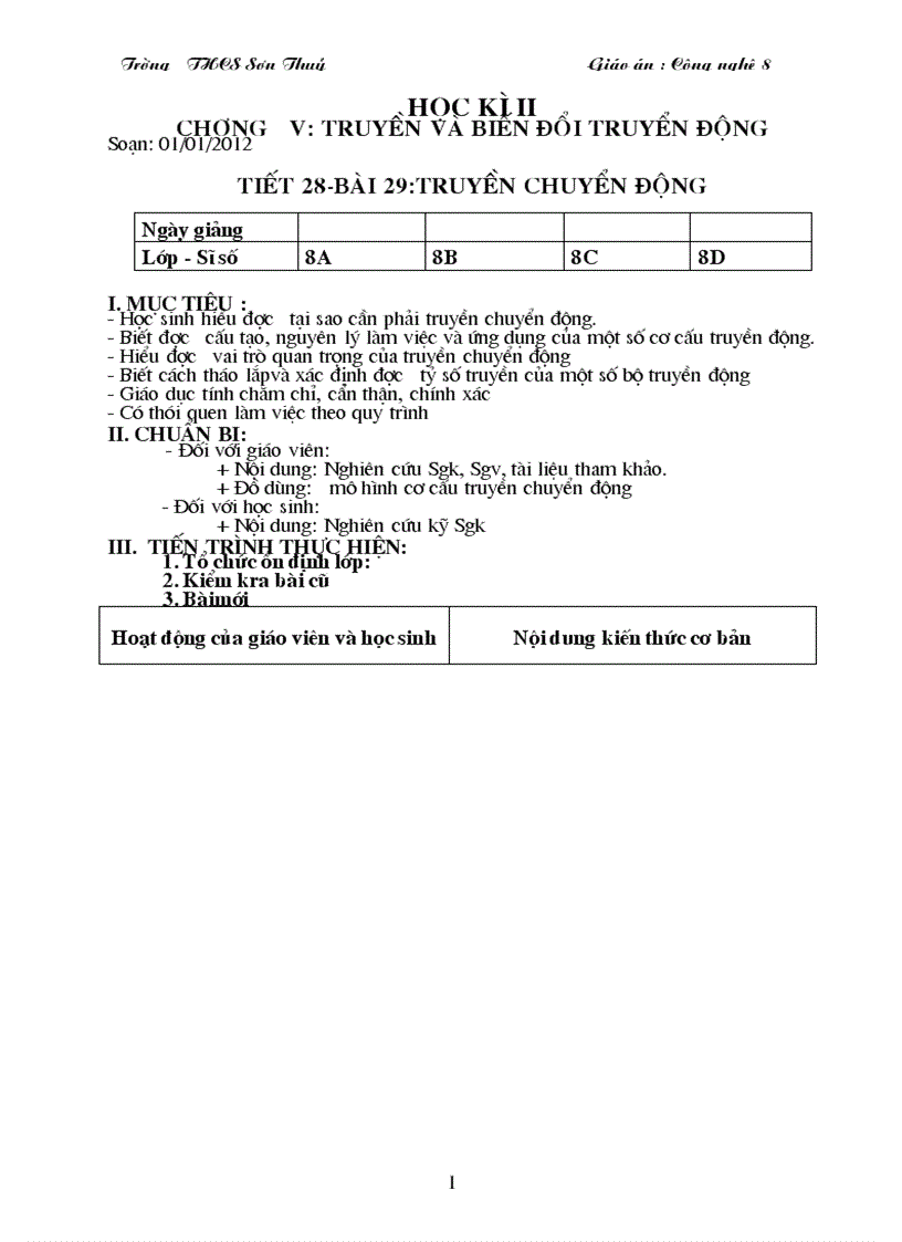 image for page Giao an ky II cong nghe 8 nam2012