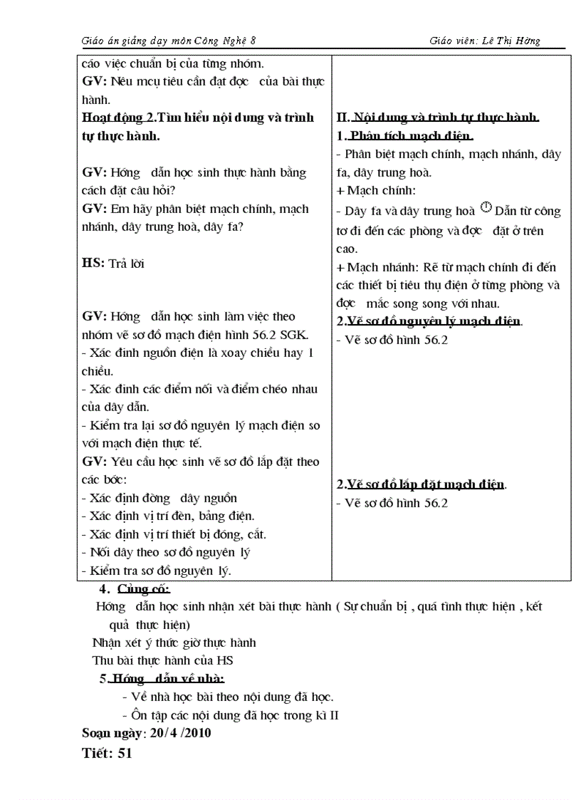 image for page Giáo án Công nghệ 8 đầy đủ 1