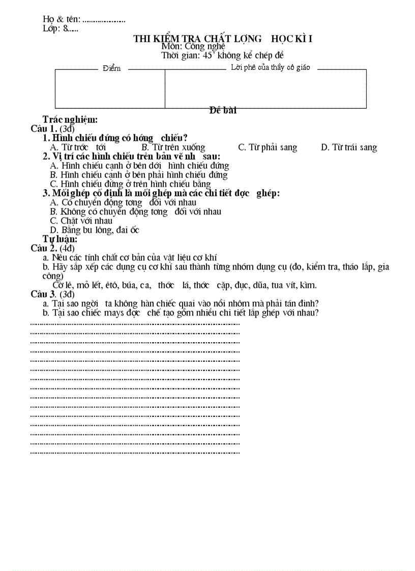 image for page Kiẻm tra kì 1