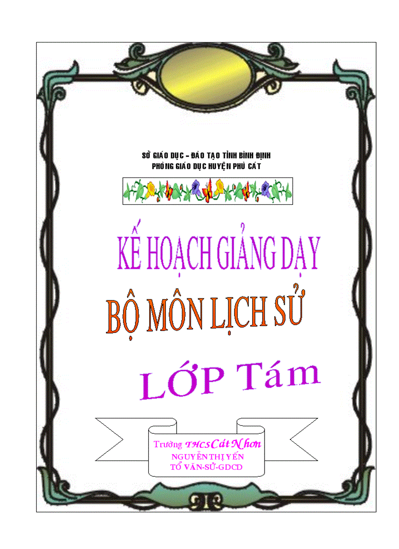 image for page Mẫu bìa giáo án