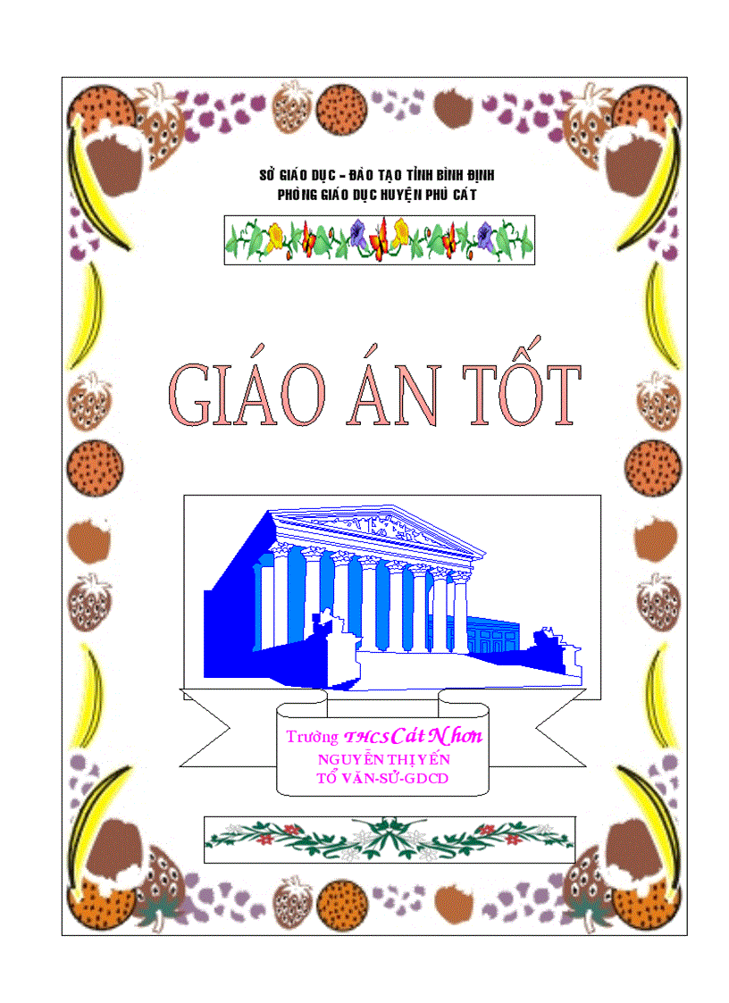 image for page Mẫu bìa giáo án