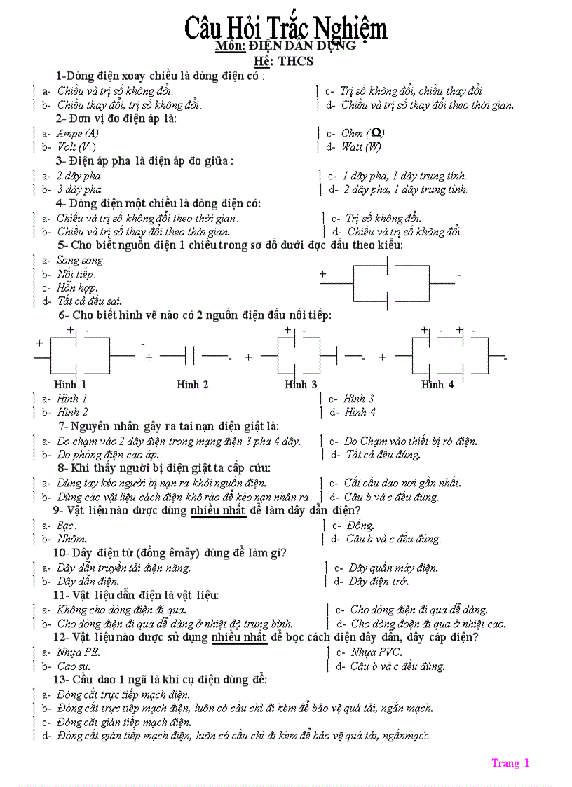 image for page 90 câu hỏi trắc nghiệm công nghệlơp 9