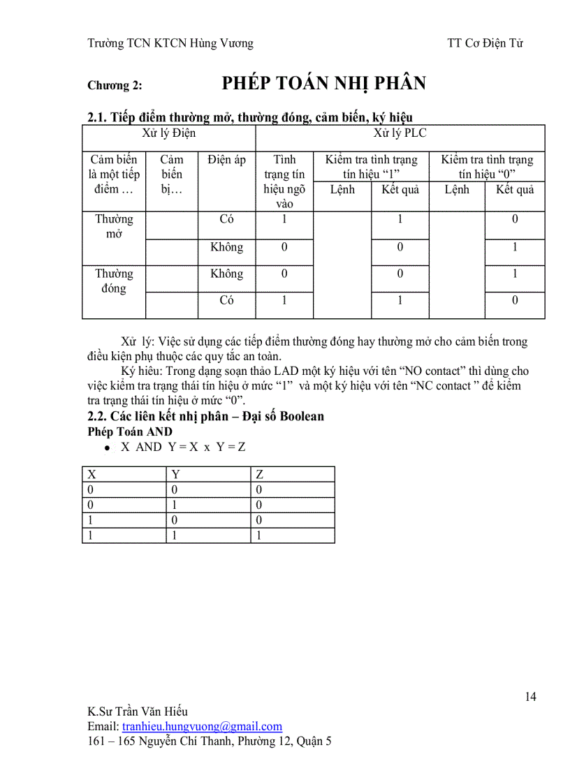 image for page Bai giang plc
