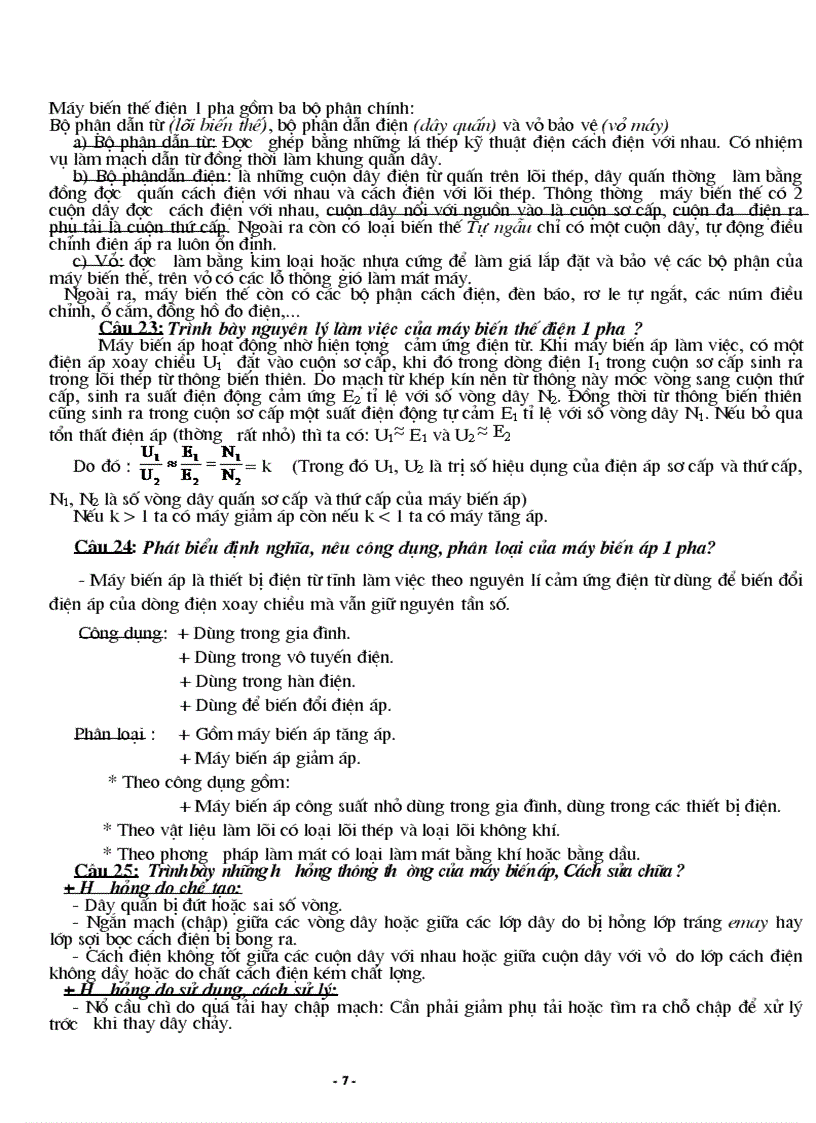 image for page Cau hoi on tap nghe dien dan dung thcs 70 tiet