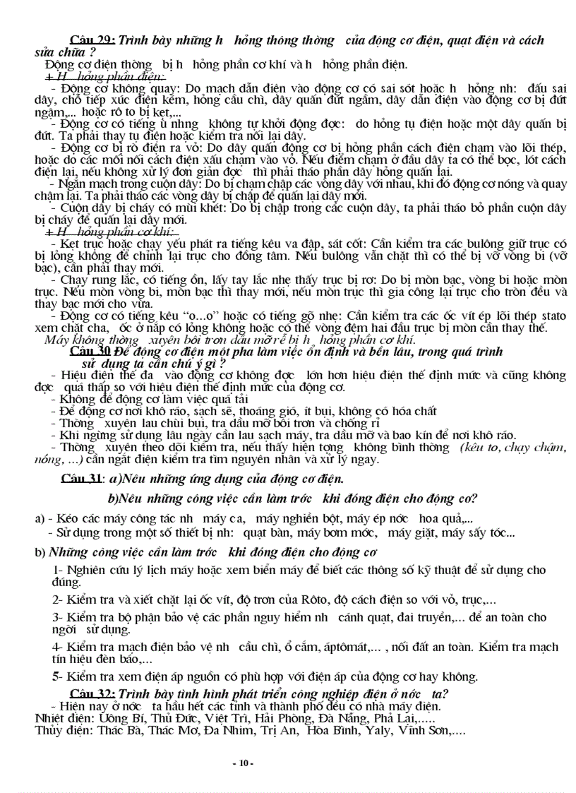 image for page Cau hoi on tap nghe dien dan dung thcs 70 tiet