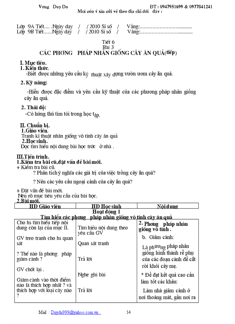 image for page GA Công nghệ 9 Chuẩn 2010 2011