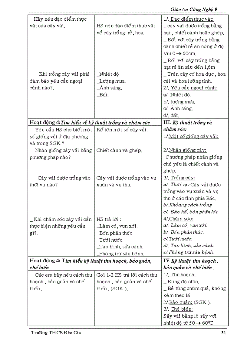 image for page GA công nghệ 9 trồng cây ăn quả kì 1