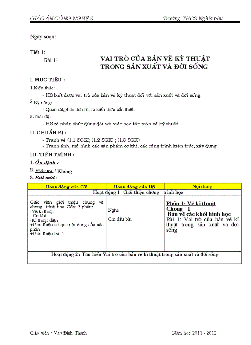 image for page Giáo án CN 8