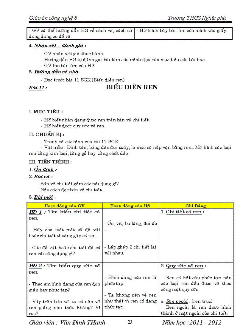 image for page Giáo án CN 8